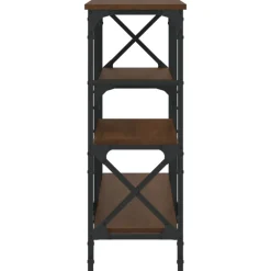 vidaXL Mesa consola madera de ingeniería marrón roble 150x29x76,5 cm Marr&oacute;n roble Hot