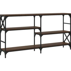 vidaXL Mesa consola madera de ingeniería marrón roble 150x29x76,5 cm Marr&oacute;n roble Hot