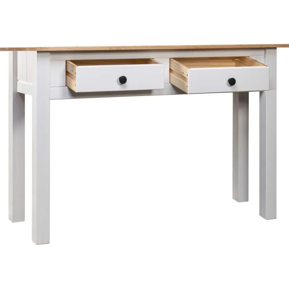 vidaXL Mesas-Mesa consola madera maciza pino Panamá 110x40x72cm