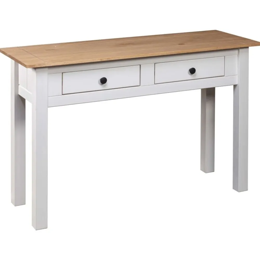 vidaXL Mesas-Mesa consola madera maciza pino Panamá 110x40x72cm