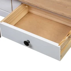 vidaXL Mesas-Mesa consola madera maciza pino Panamá 110x40x72cm