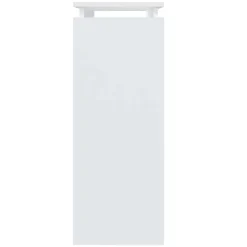 vidaXL Mesas-Mesa consola madera de ingeniería blanca 80x30x80 cm