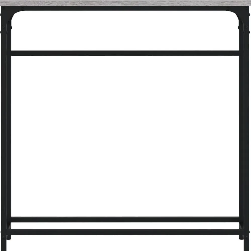 vidaXL Mesa consola madera de ingeniería 75x19,5x75 cm Gris sonoma Outlet