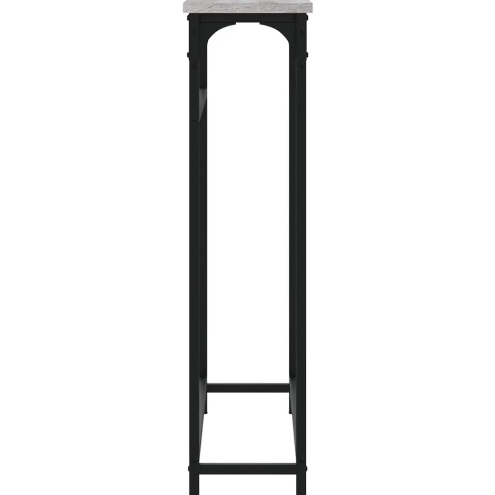 vidaXL Mesa consola madera de ingeniería 75x19,5x75 cm Gris sonoma Outlet