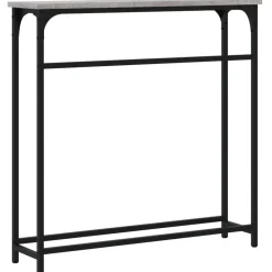 vidaXL Mesa consola madera de ingeniería 75x19,5x75 cm Gris sonoma Outlet