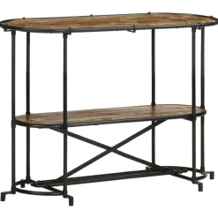 vidaXL Mesa consola madera maciza reciclada 110x42x76 cm Best