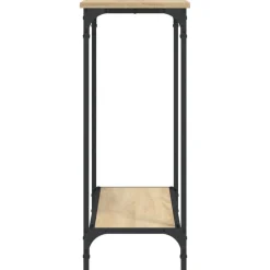 vidaXL Mesas-Mesa consola madera de ingeniería 101x30,5x75 cm