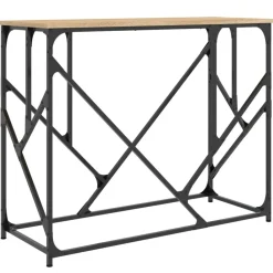 vidaXL Mesa consola madera de ingeniería 100x40x80 cm Roble Sonoma Sale
