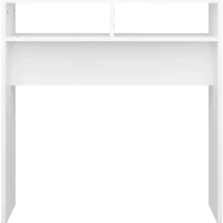 vidaXL Mesa consola madera de ingeniería 78x30x80 cm Blanco Outlet