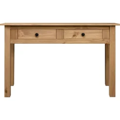 vidaXL Mesa consola madera maciza pino Panamá Range 110x40x72 cm Marr&oacute;n New