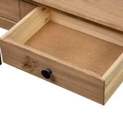 vidaXL Mesa consola madera maciza pino Panamá Range 110x40x72 cm Marr&oacute;n New