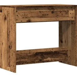 vidaXL Mesa consola madera ingeniería madera envejecida 89x41x76,5 cm Madera antigua Sale
