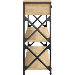 vidaXL Mesa consola madera de ingeniería 100x28x75 cmm Roble Sonoma Sale