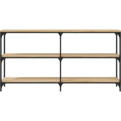 vidaXL Mesas-Mesa consola madera de ingeniería 150x29x75 cm