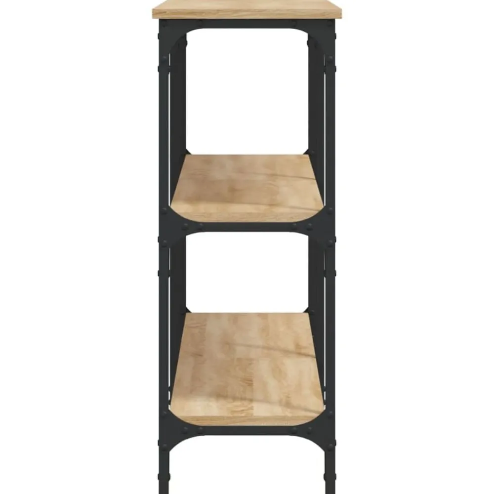 vidaXL Mesas-Mesa consola madera de ingeniería 150x29x75 cm