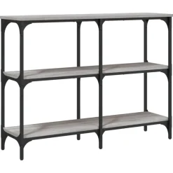 vidaXL Mesas-Mesa consola madera de ingeniería 100x29x75 cm