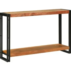 vidaXL Mesa Consola Marrón 120 x 33 x 75 cm Madera de Acacia Sólida Clearance