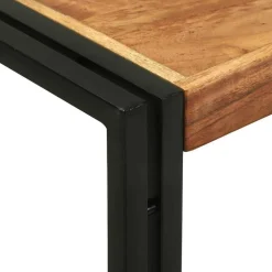 vidaXL Mesa Consola Marrón 120 x 33 x 75 cm Madera de Acacia Sólida Clearance
