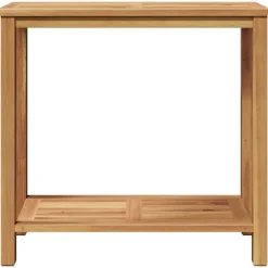 vidaXL Mesa Consola Marrón 85 x 35 x 75 cm Madera de teca maciza Discount