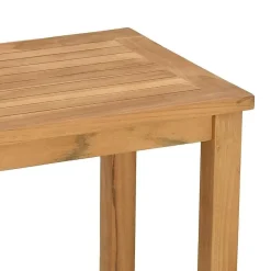 vidaXL Mesa Consola Marrón 85 x 35 x 75 cm Madera de teca maciza Discount