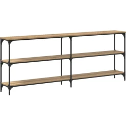 vidaXL Mesa Consola 200 x 29 x 75 cm Roble artisan Clearance