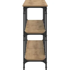 vidaXL Mesa Consola 200 x 29 x 75 cm Roble artisan Clearance