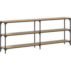 vidaXL Mesa Consola 200 x 29 x 75 cm Roble artisan Clearance