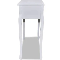 vidaXL Mesas-Mesa consola tocador con tres cajones s