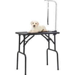 vidaXL Mesa de aseo para perros ajustable con 1 lazo Discount