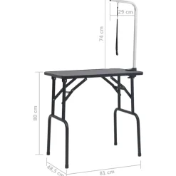 vidaXL Mesa de aseo para perros ajustable con 1 lazo Discount