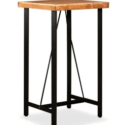 vidaXL Mesas-Mesa de bar de madera maciza de acacia 60x60x107 cm