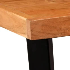 vidaXL Mesas-Mesa de bar de madera maciza de acacia 60x60x107 cm