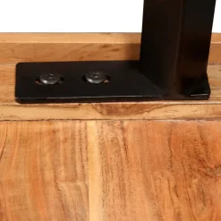 vidaXL Mesas-Mesa de bar de madera maciza de acacia 60x60x107 cm