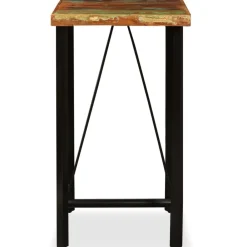 vidaXL Mesas-Mesa de bar de madera maciza reciclada 60x60x107 cm