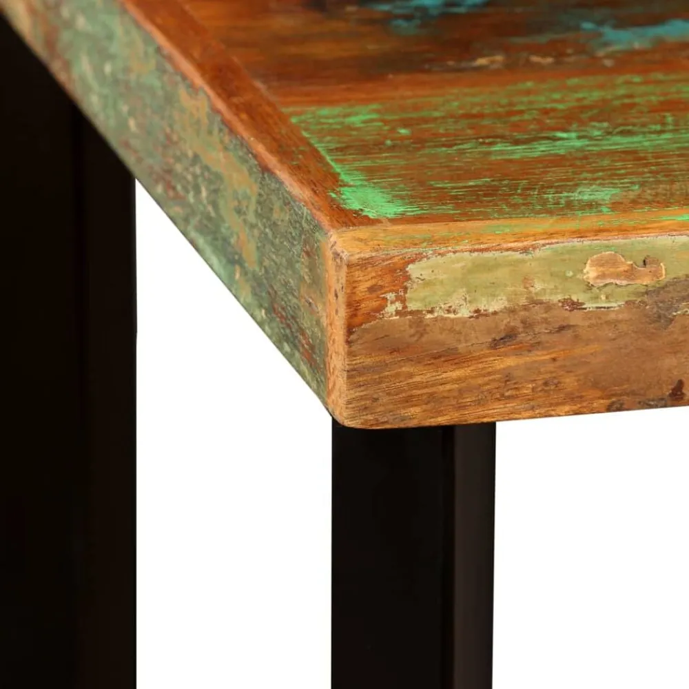 vidaXL Mesas-Mesa de bar de madera maciza reciclada 60x60x107 cm