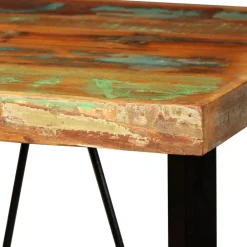 vidaXL Mesas-Mesa de bar de madera maciza reciclada 60x60x107 cm
