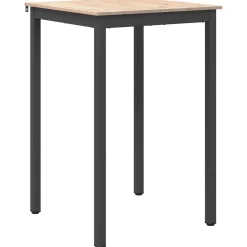 vidaXL Mesa de Bar 70 x 70 x 105 cm Madera de pino macizo Natural Discount