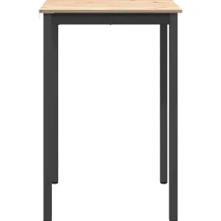 vidaXL Mesa de Bar 70 x 70 x 105 cm Madera de pino macizo Natural Discount