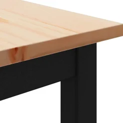 vidaXL Mesa de Bar 70 x 70 x 105 cm Madera de pino macizo Natural Discount