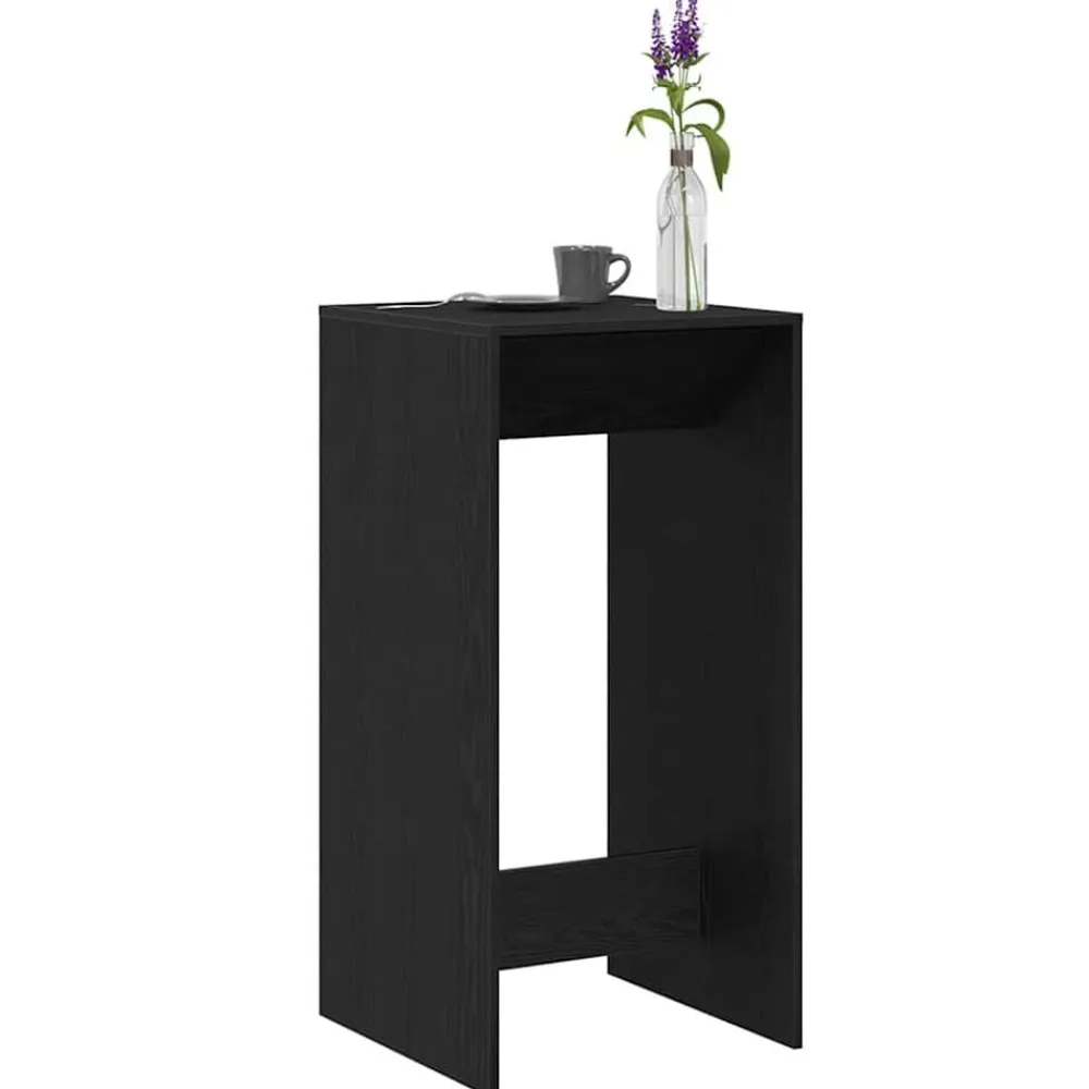 vidaXL Mesa de Bar 51 x 50 x 103,5 cm Madera de ingeniería Roble negro Sale