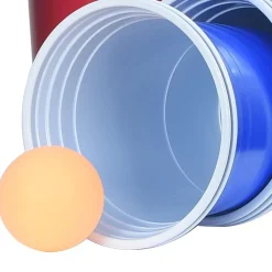 vidaXL Mesa de beer pong plegable con tazas y bolas de 240 cm