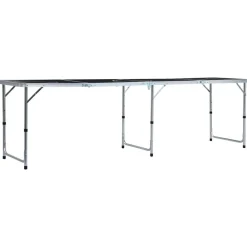 vidaXL Mesa de beer pong plegable con tazas y bolas de 240 cm
