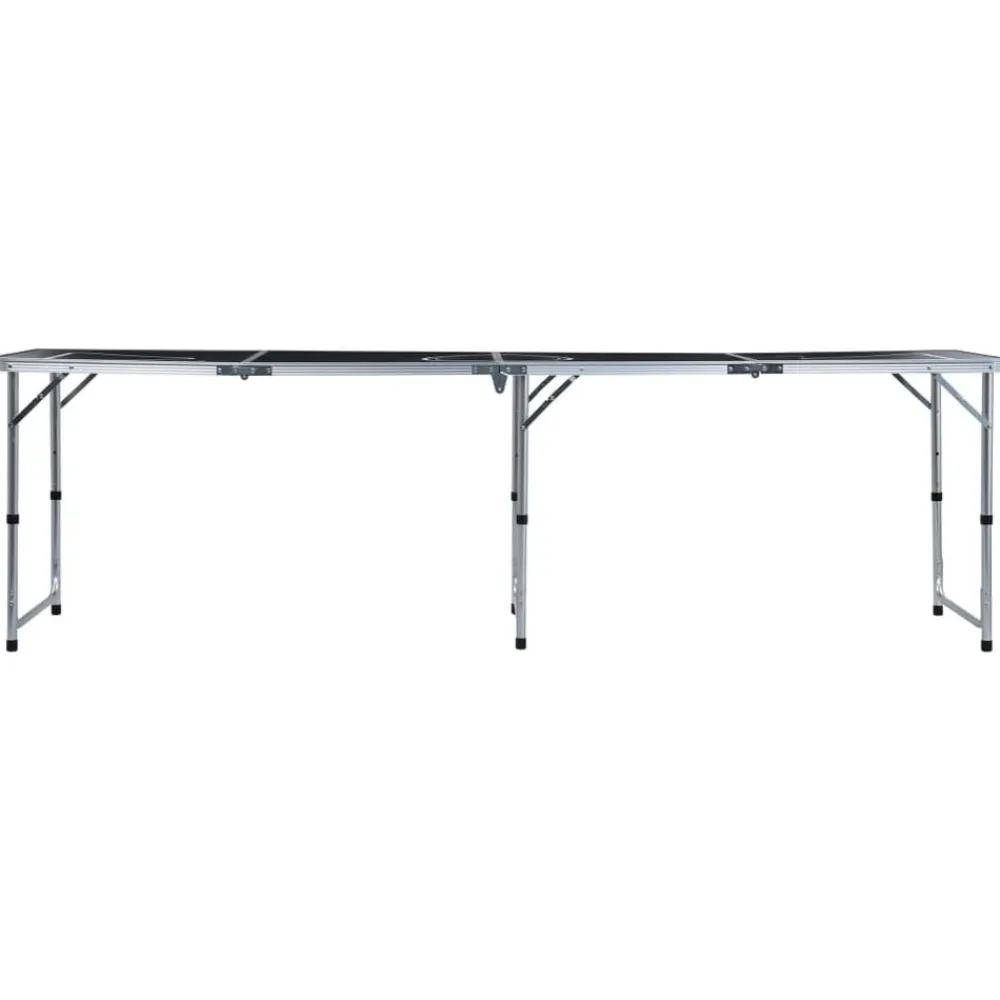 vidaXL Mesa de beer pong plegable con tazas y bolas de 240 cm