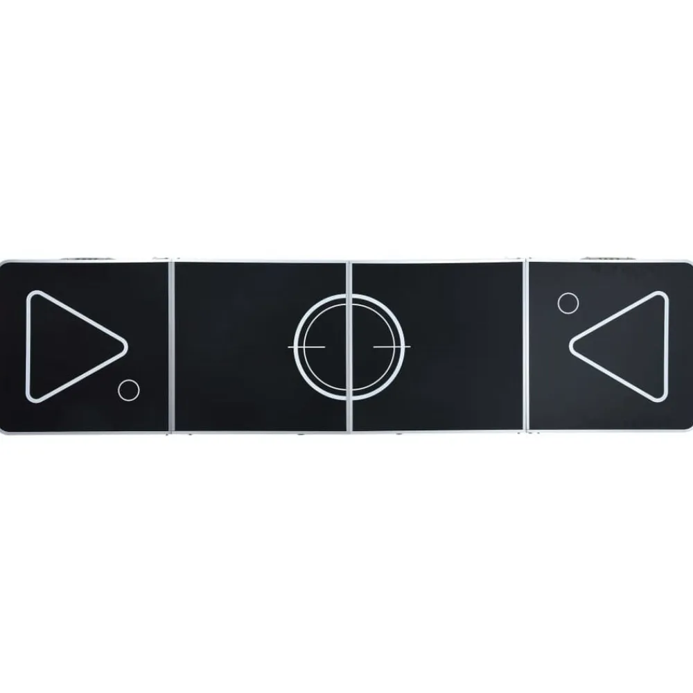 vidaXL Mesa de beer pong plegable con tazas y bolas de 240 cm