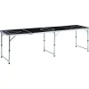 vidaXL Mesa de beer pong plegable negro 240 cm New
