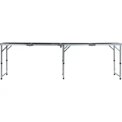 vidaXL Mesa de beer pong plegable negro 240 cm New