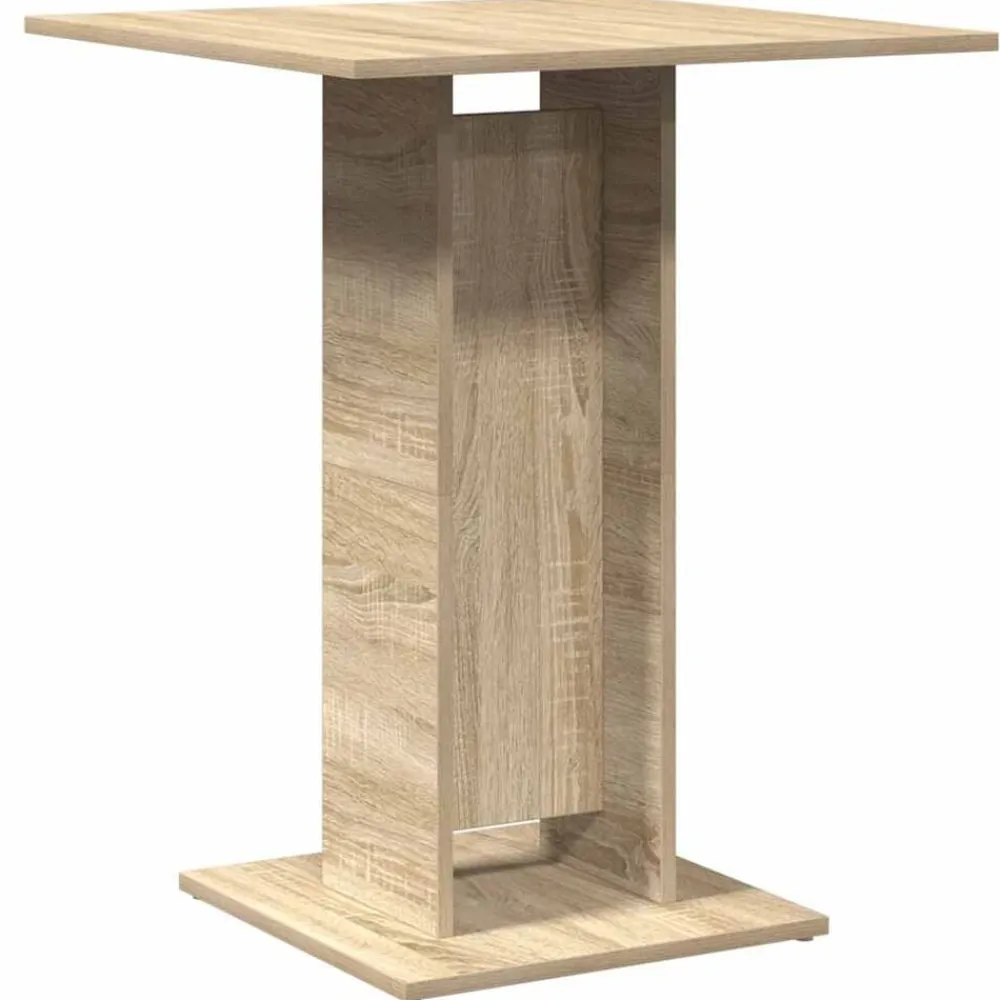 vidaXL Mesa de bistró contrachapada color 60x60x75 cm Roble Sonoma Best