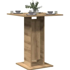 vidaXL Mesas-Mesa de bistró madera de ingeniería 60x60x75 cm