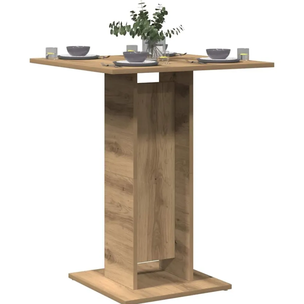 vidaXL Mesas-Mesa de bistró madera de ingeniería 60x60x75 cm