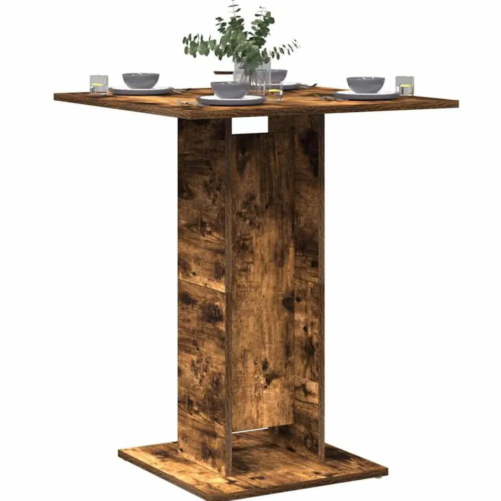 vidaXL Mesas-Mesa de bistró madera contrachapada 60x60x75 cm